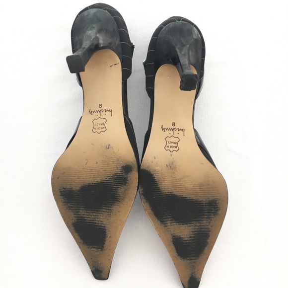 Black Pin Stripe 3” Heels - Picture 3 of 4